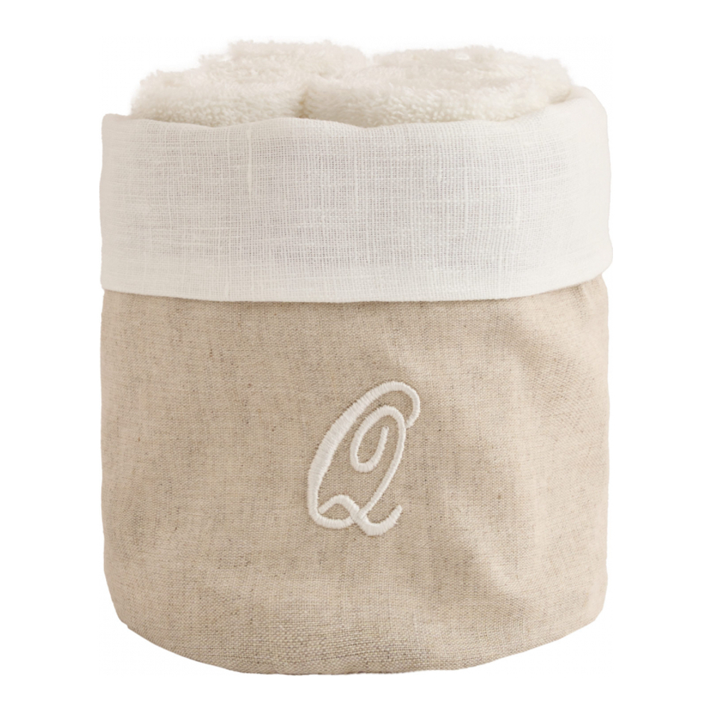 Zahra Basket + 4 Washcloths, Q