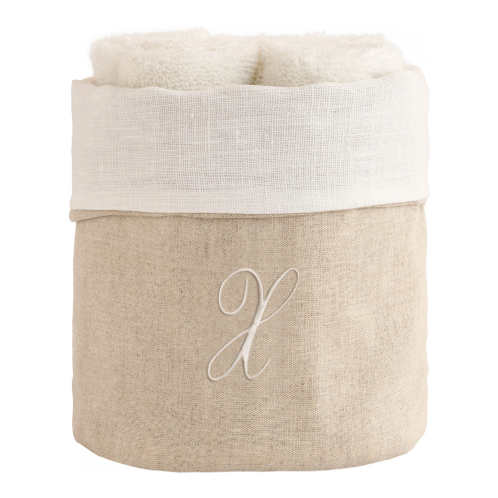 Zahra Basket + 4 Washcloths, X