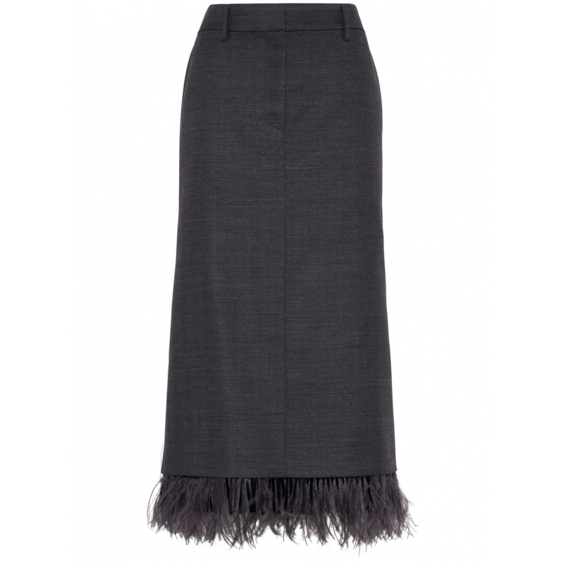 Jupe Maxi 'Feather-Trimmed' pour Femmes