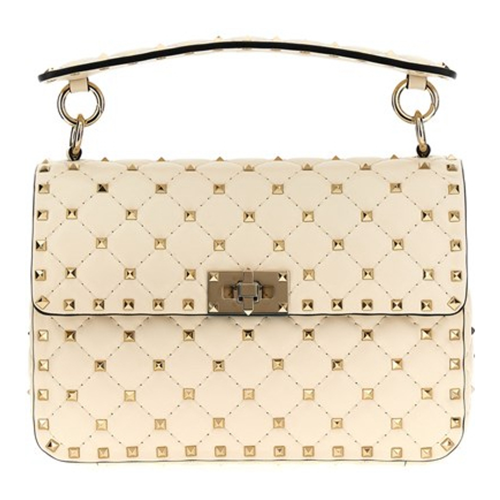 Women's 'Rockstud Spike' Top Handle Bag