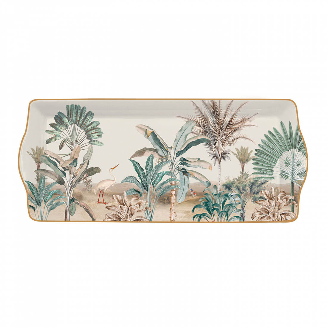 Servierplatte Aus Porzellan, 35 x 15 cm, In Farbbox Nostalgic Heaven