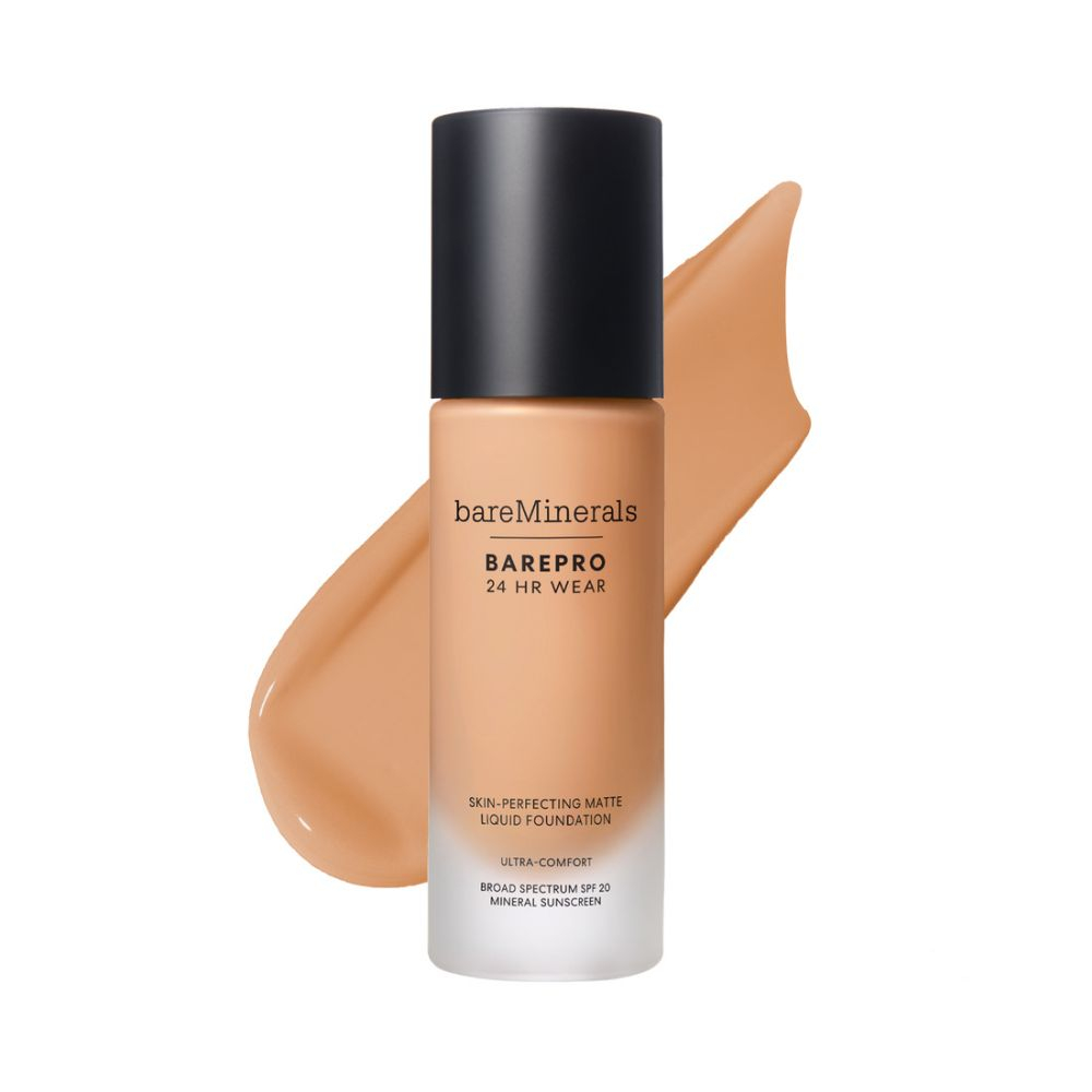 Fond de teint liquide 'BarePro 24Hr Skin-Perfecting Matte SPF20' - 35 Medium Neutral 30 ml