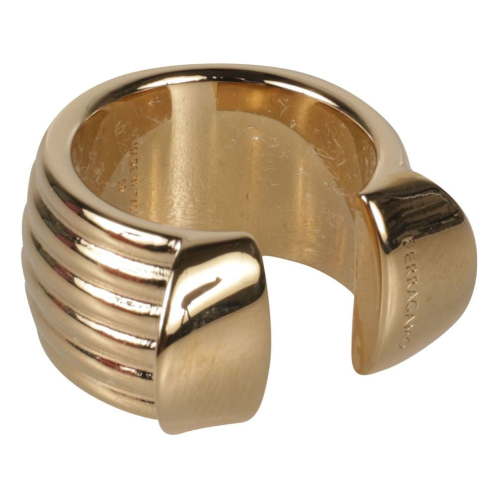 Women's 'Logo Engraved' Adjustable Ring