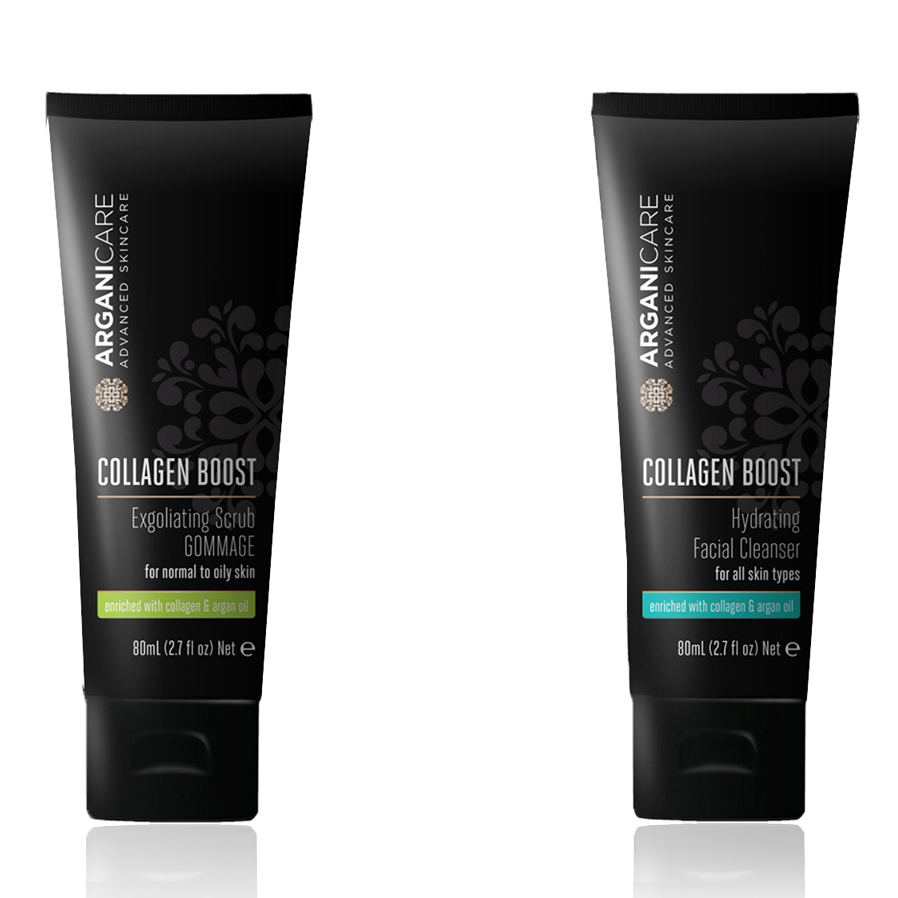 'Gommage Exfoliant Visage + Nettoyant Hydratant Visage' - 80 ml, 2 Pièces