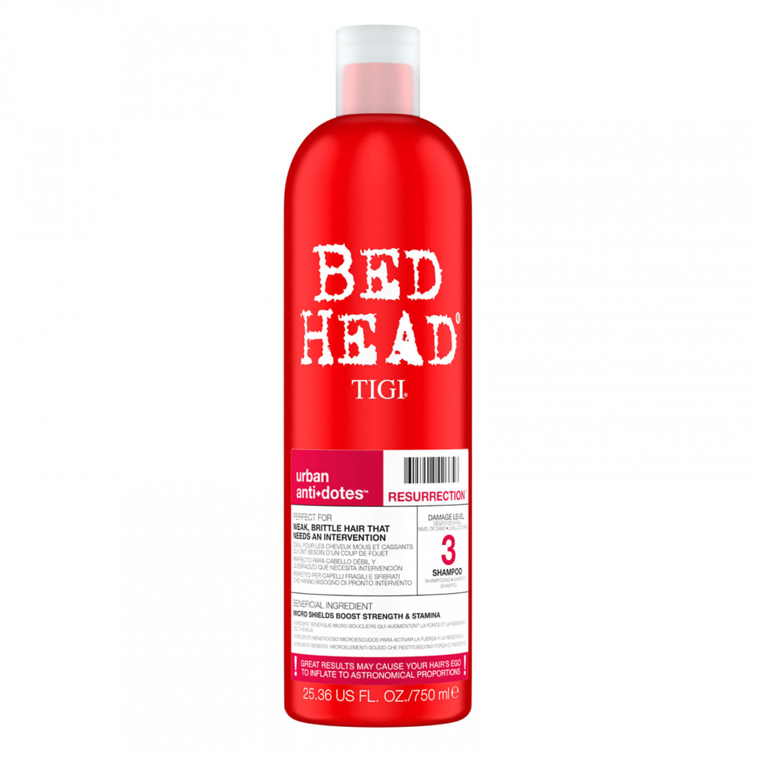 Shampoing 'Bed Head Urban Antidotes Resurrection' - 750 ml