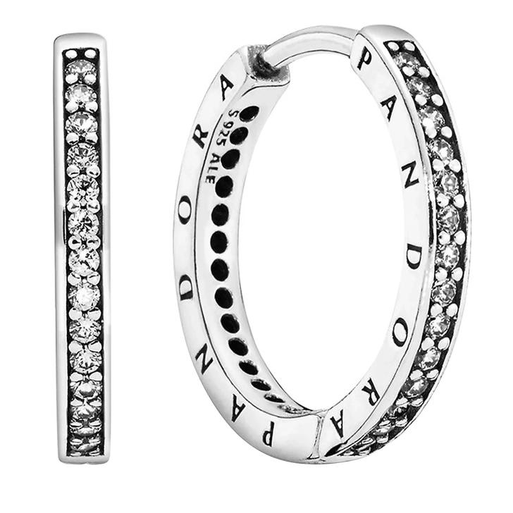 Women's 'Sparkle And Hearts Hoop' Earrings