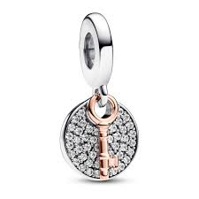 Women's 'Two-Tone Key To Happiness Double' Charm