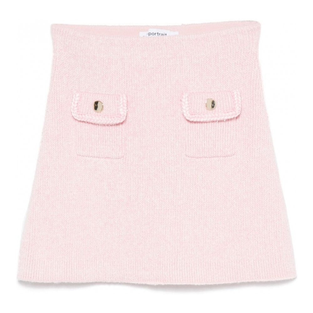 Women's 'Mélange-Effect' Mini Skirt