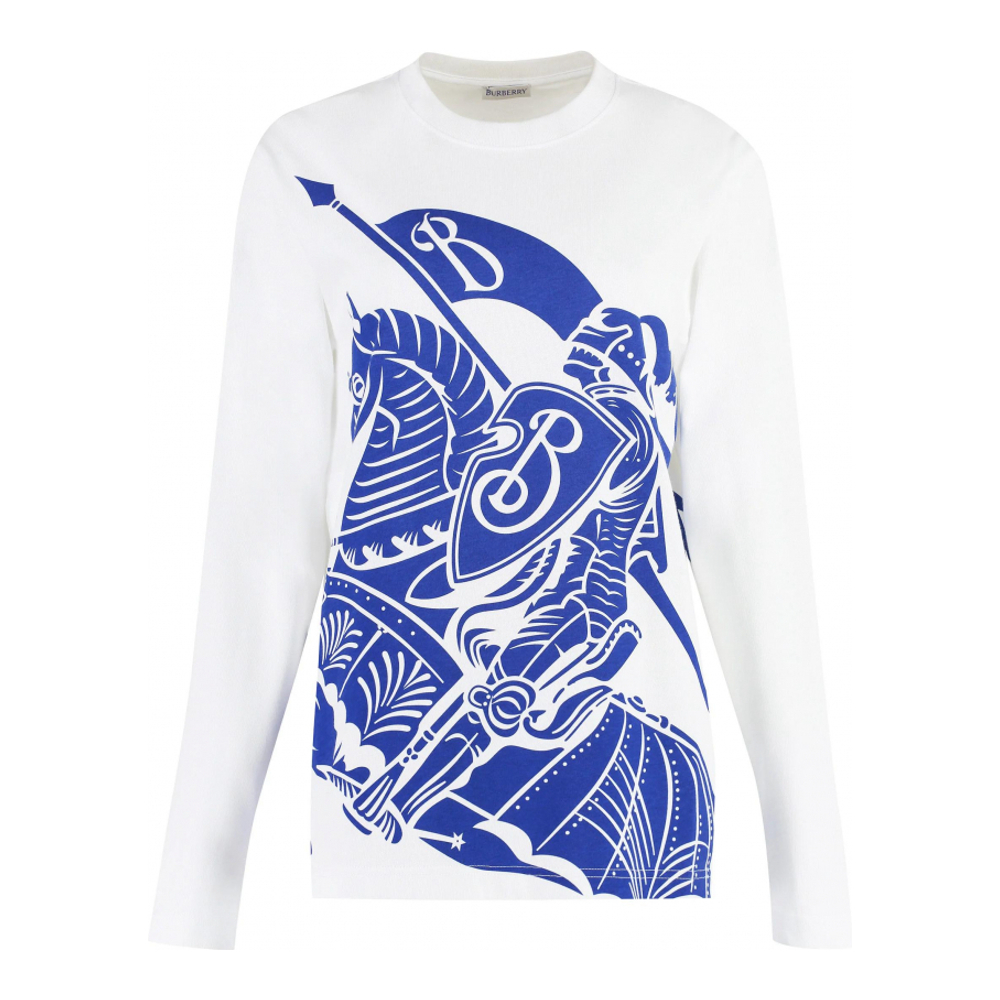 'EKD-Print' Langärmeliges T-Shirt für Damen