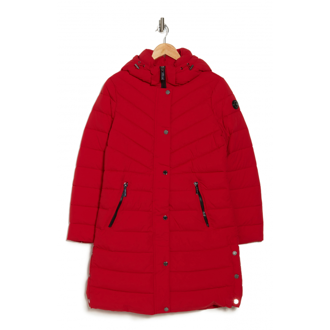 Veste matelassée 'Hooded 450 Fill Power Longline' pour Femmes