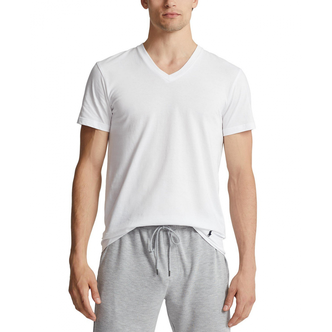 Men's 'Classic-Fit V-Neck' Undershirt - 6 Pieces