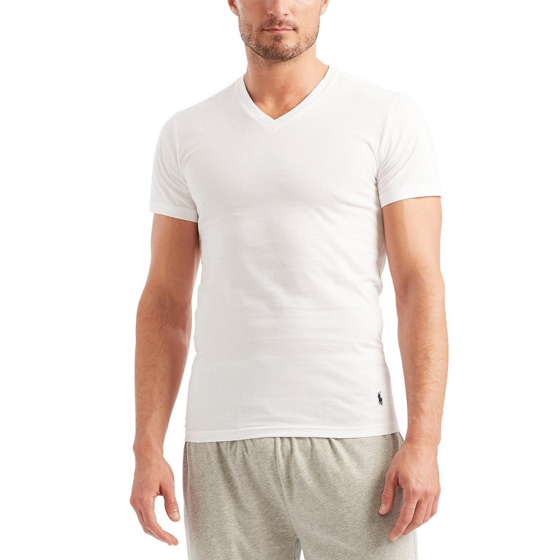 '5-Pack Slim Fit Classic Cotton V-Neck T-Shirts' pour Hommes