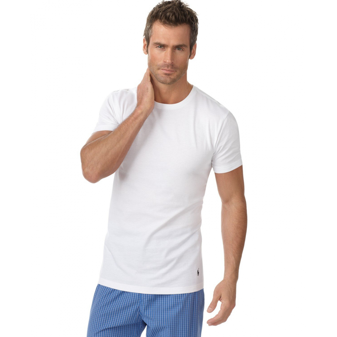 '5-Pack Slim Fit Classic Cotton Crewneck Undershirts' pour Hommes