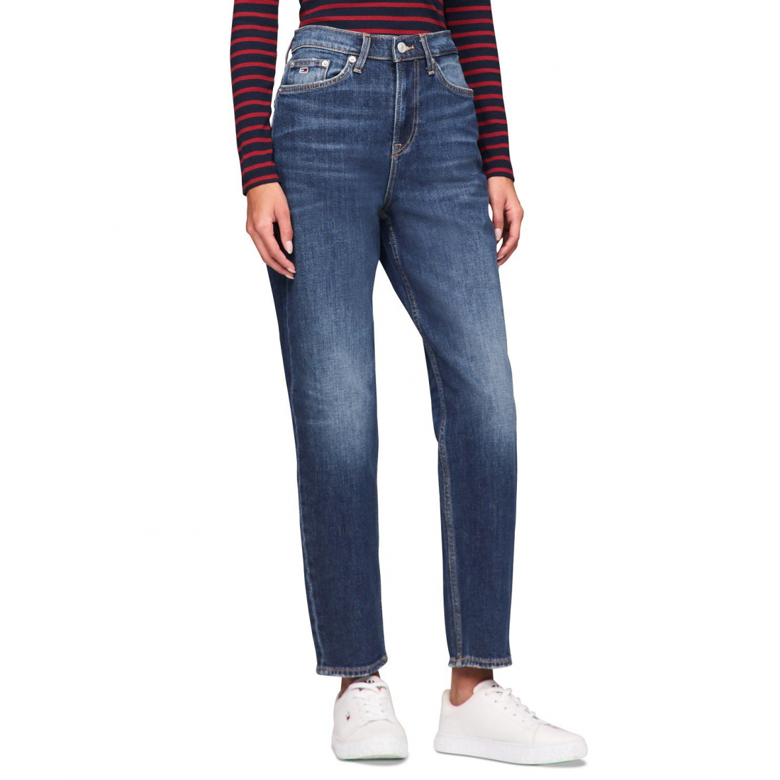 'Izzie Slim-Fit Straight-Leg Jeans' pour Femmes