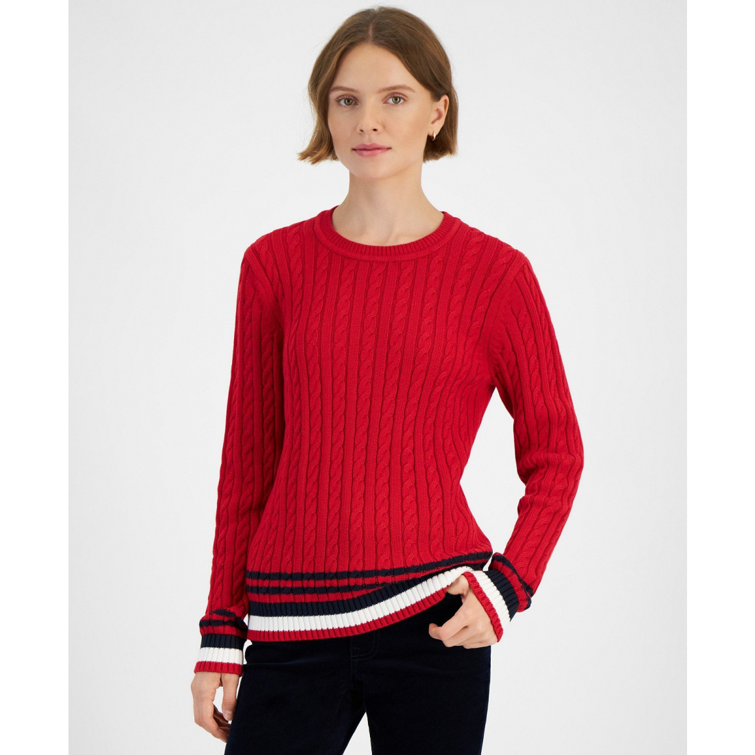 Women's 'Cable-Knit Crewneck' Sweater