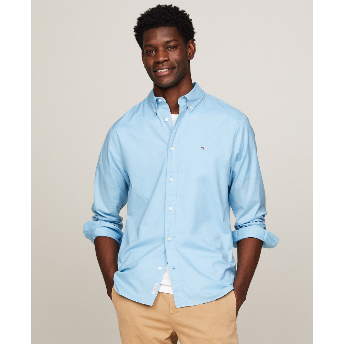 Chemise 'Poplin Long Sleeve Button-Down' pour Hommes