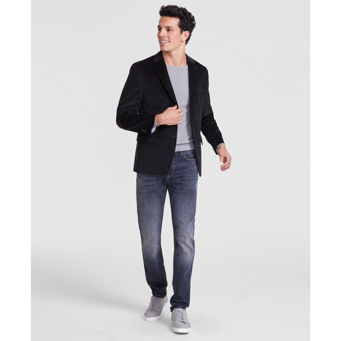 'Modern-Fit Corduroy' Klassischer Blazer für Herren