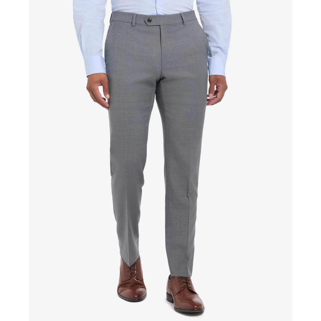 'Solid Pearl Grey Suit Pants' pour Hommes