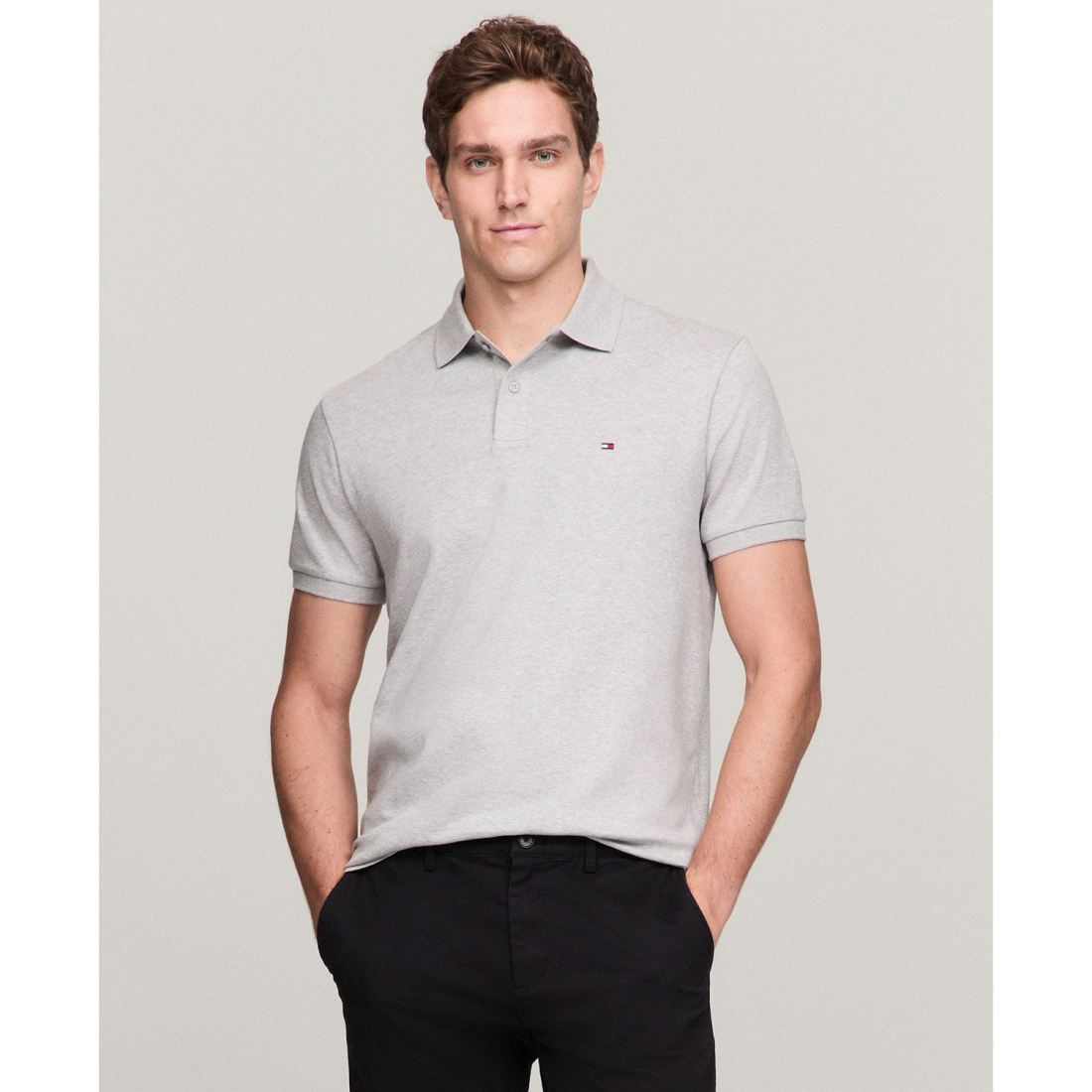 'Regular-Fit Liquid Cotton Polo Shirt' pour Hommes