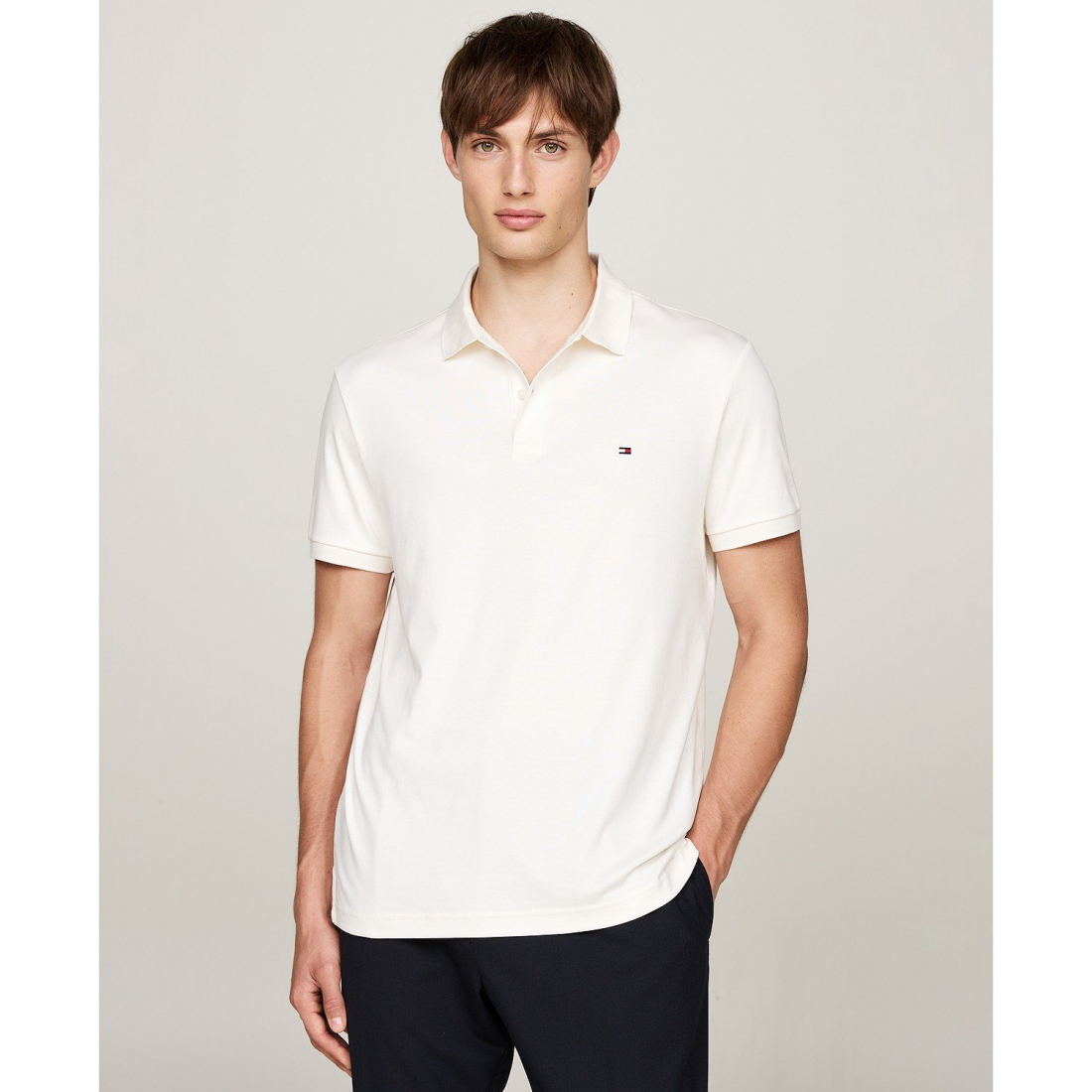 'Regular-Fit Liquid Cotton Polo Shirt' pour Hommes