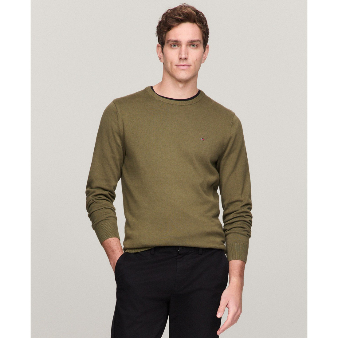 Pull 'Essential Solid Crew Neck' pour Hommes
