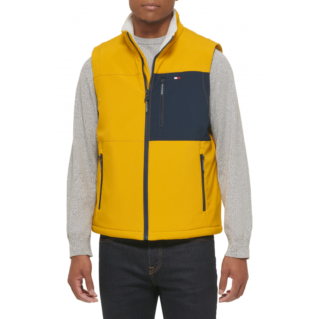 Gilet 'Water Resistant Faux Shearling Lined Quilted' pour Hommes