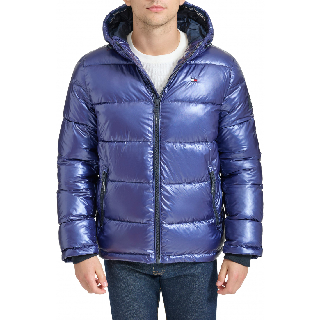 Veste 'Quilted Puffer Hooded Mid Length' pour Hommes