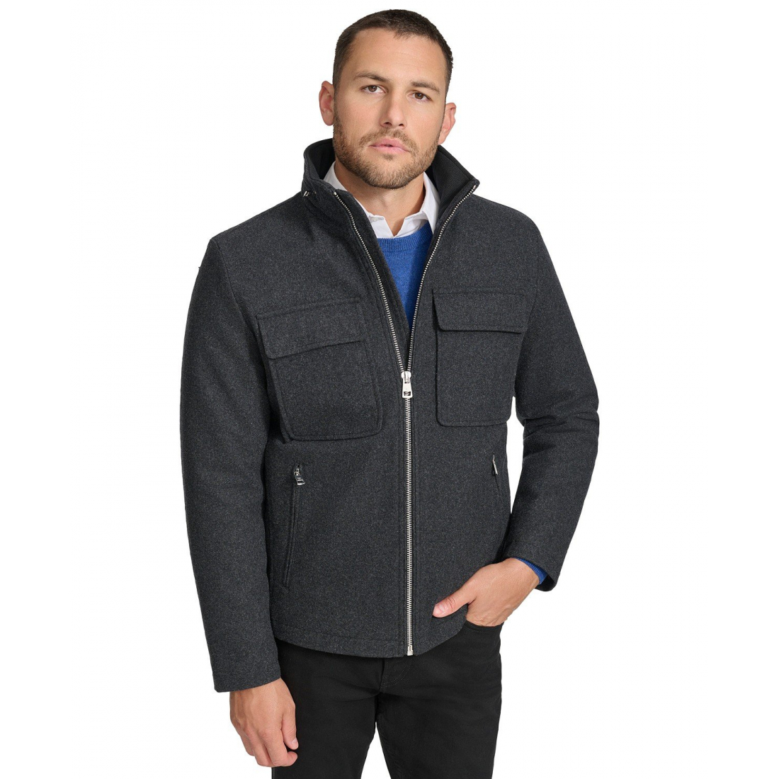 'Hipster with Zip-Out Hood' Regenjacke  für Herren