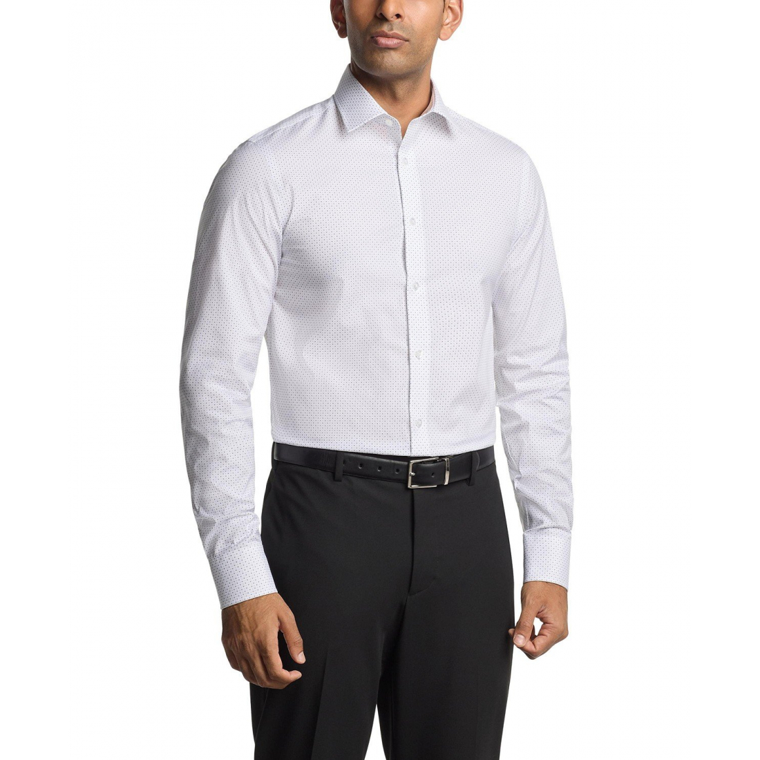 'Refined Cotton Stretch Slim Fit Dress Shirt' pour Hommes