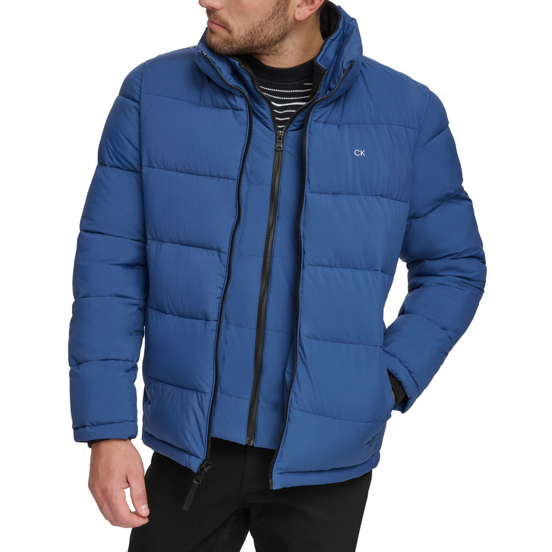 Hommes's 'Puffer With Set In Bib Detail' Veste matelassée