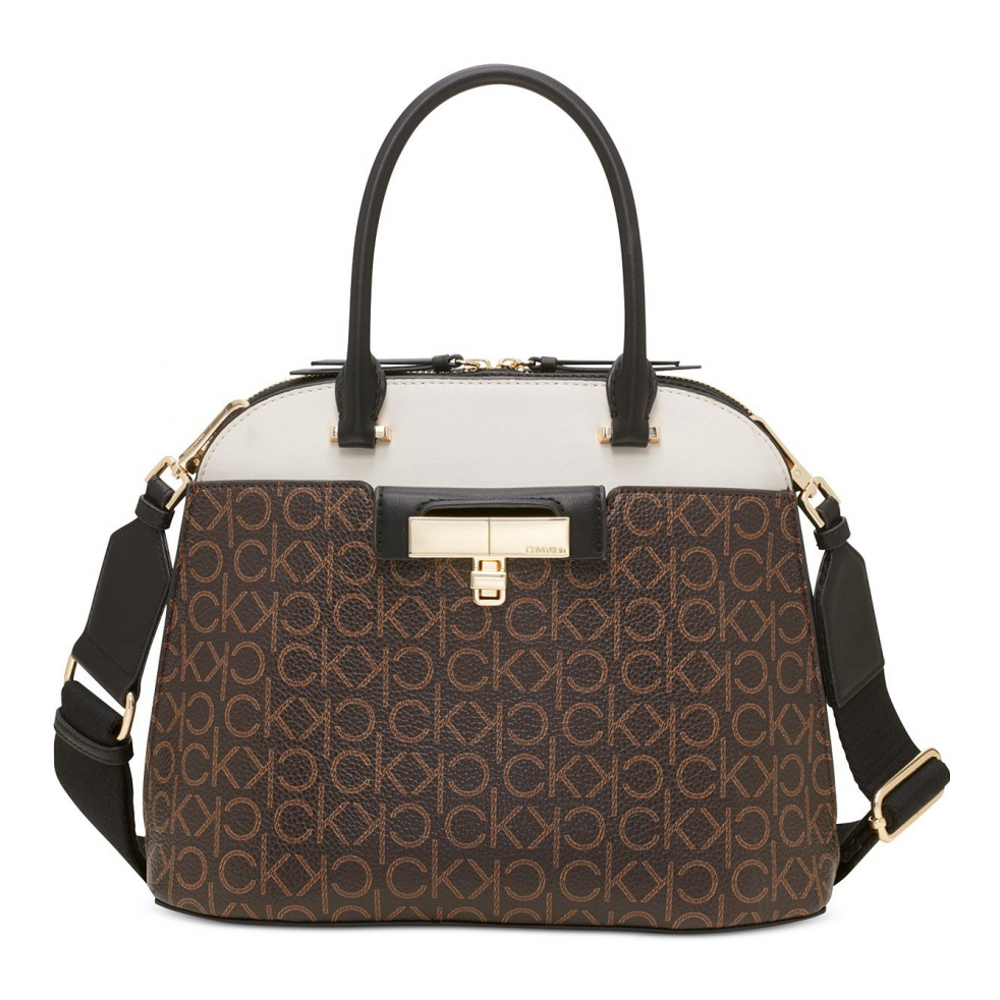 Women's 'Becky Signature Convertible Turnlock Dome' Satchel