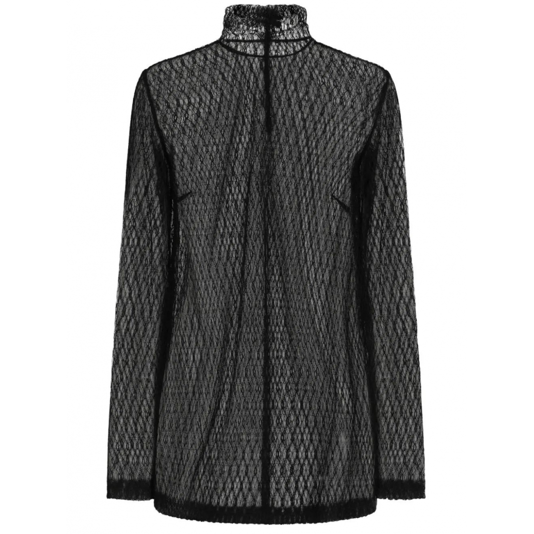 'High-Neck' Langärmelige Bluse für Damen