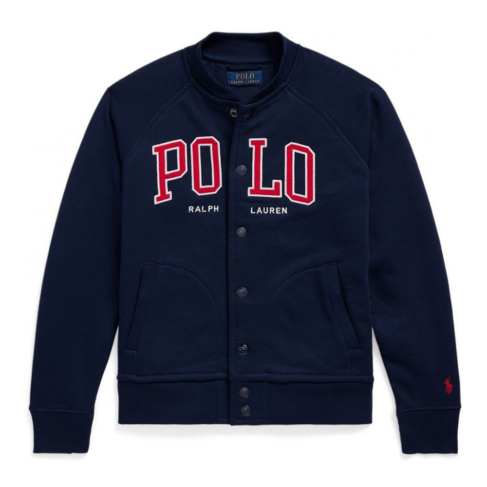 'Logo Fleece Baseball Jacket' pour Garçons