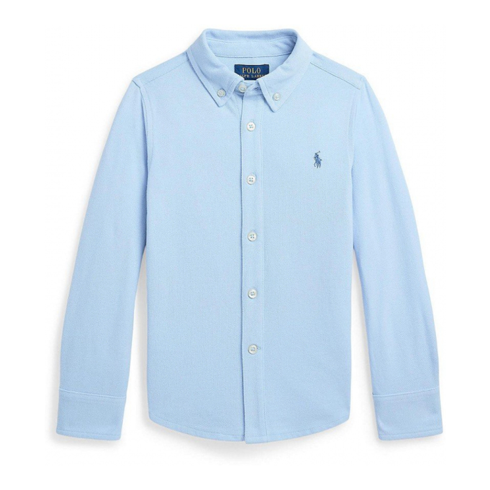 'Featherweight Cotton Mesh Shirt' pour Garçons