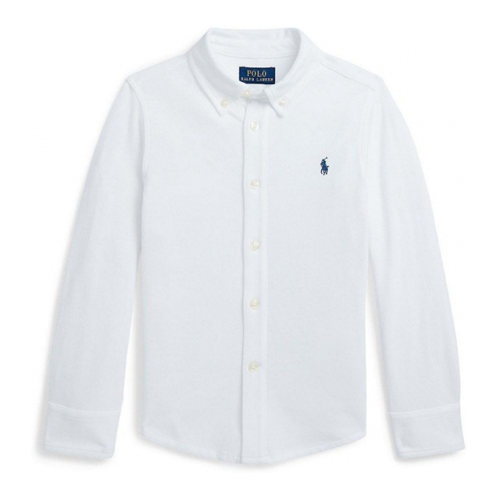 'Featherweight Cotton Mesh Shirt' pour Garçons