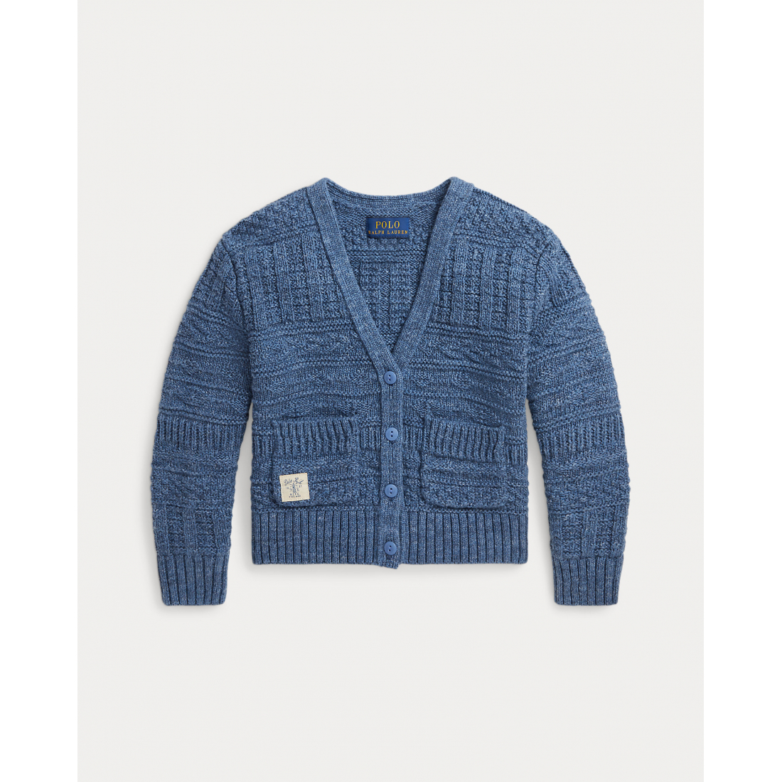 Little Girl's 'Cotton V-Neck Cardigan'