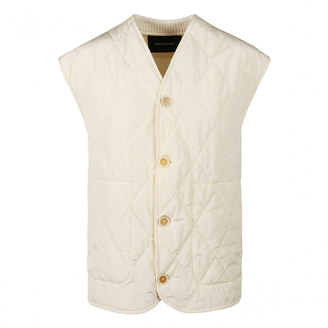 Haut sans manches 'Quilted Buttoned' pour Femmes