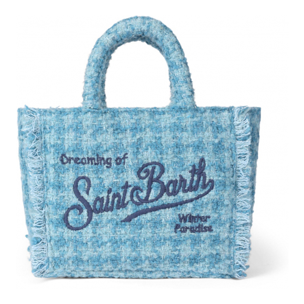 Sac à main 'Mini Vanity With Light Blue Tweed Pattern' pour Femmes