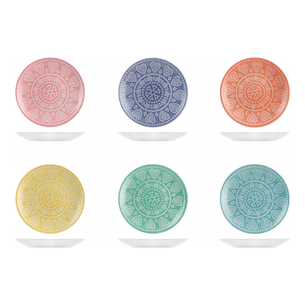 Service d'assiettes à dessert 'Karma' - 19.5 cm - 6 Pièces