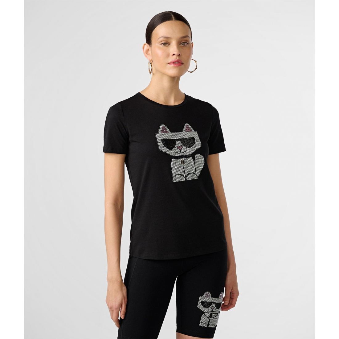 'Choupette Charm Logo Tee' pour Femmes