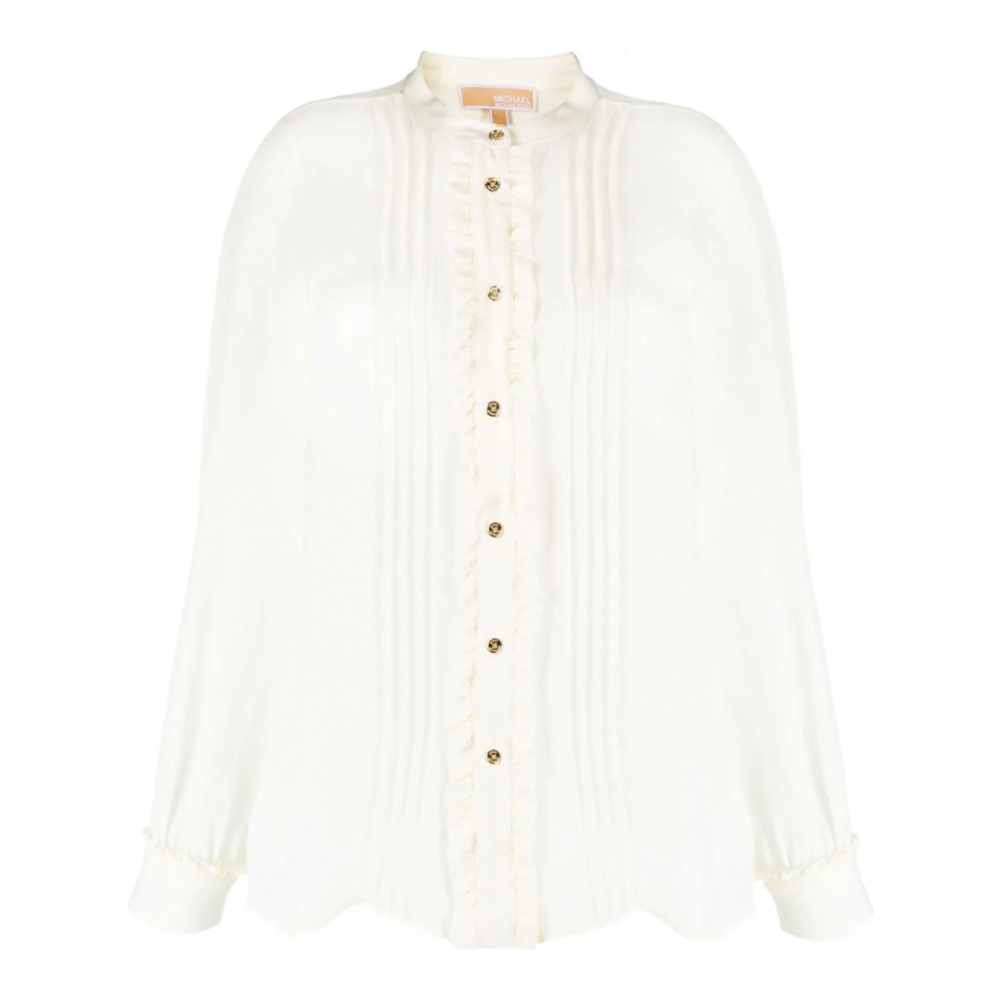 Chemise 'Ruffled Buttoned' pour Femmes