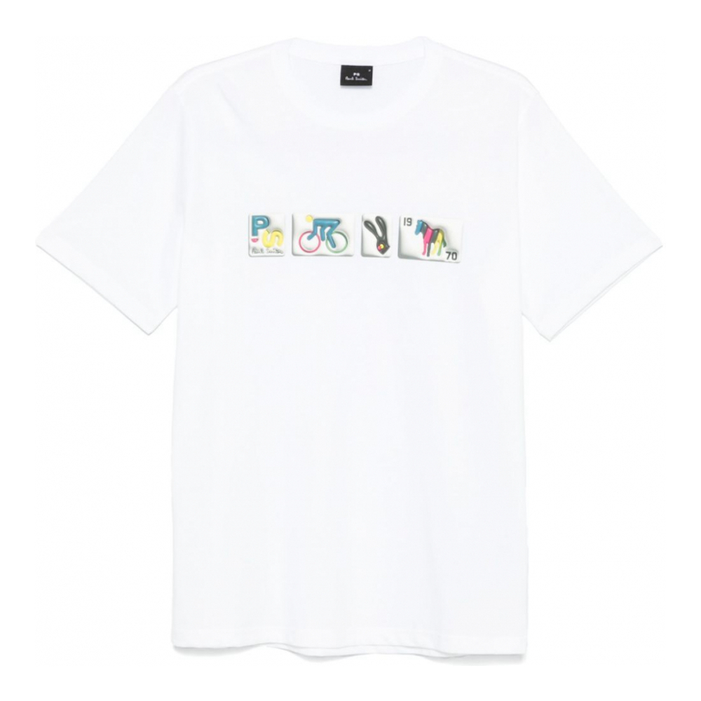 T-shirt 'Badges-Print' pour Hommes