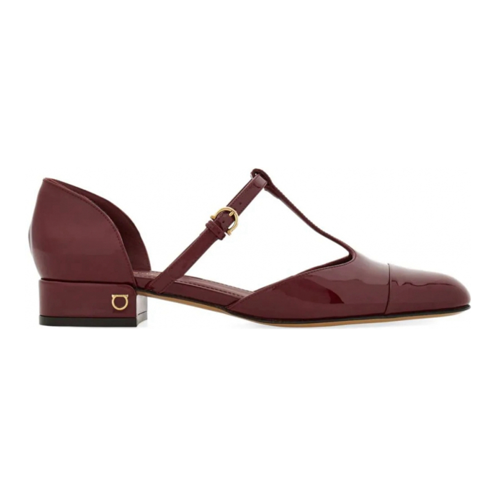 'T-Strap Ballet' Pumps für Damen