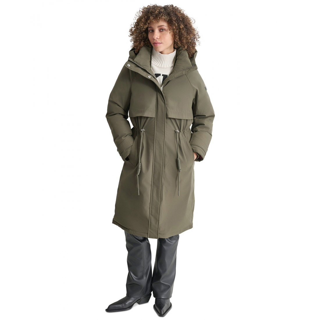 Manteau matelassé 'Hooded Long-Sleeve' pour Femmes