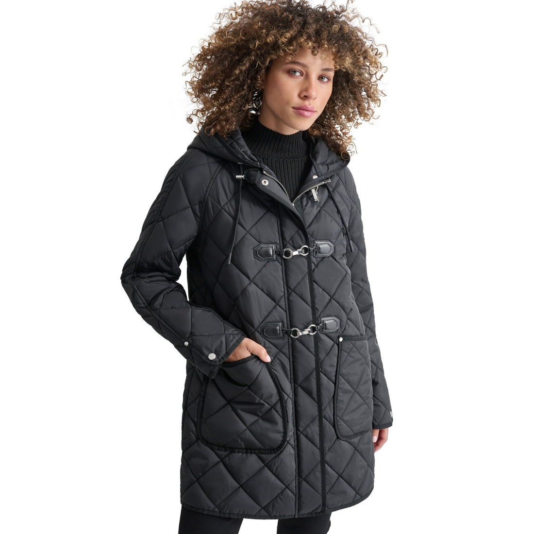 'Hooded Toggle Quilted' Mantel für Damen