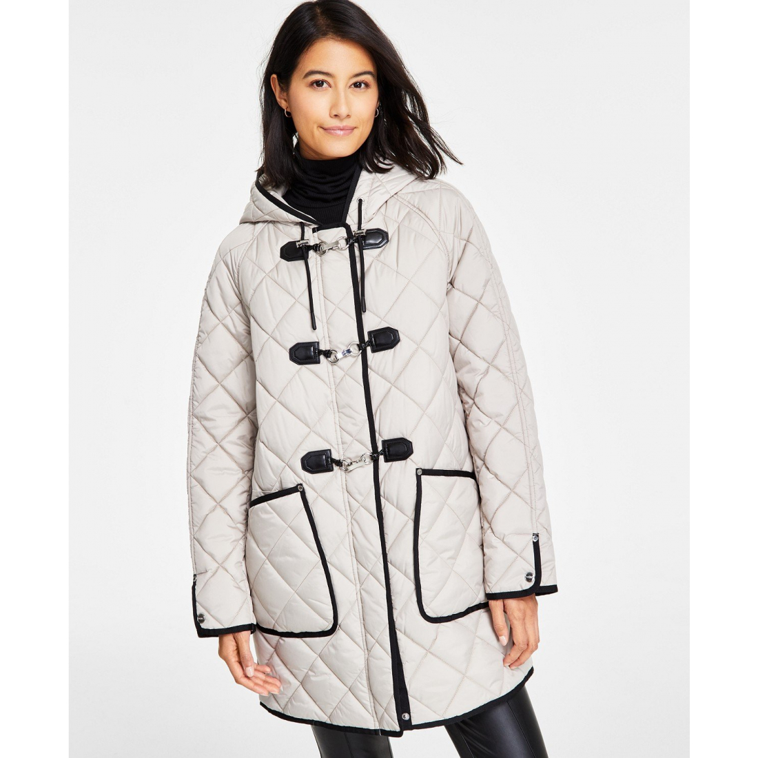 Manteau 'Hooded Toggle Quilted' pour Femmes