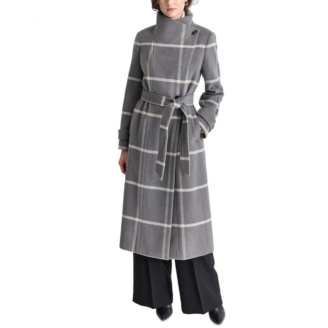 Manteau 'Belted Wing-Collar Maxi' pour Femmes