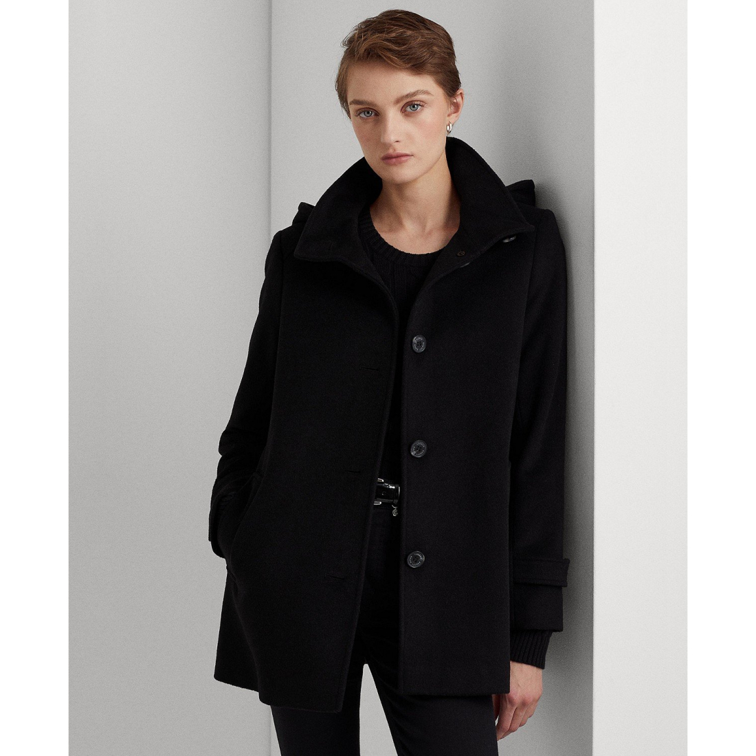 Manteau 'Hooded A-Line' pour Femmes