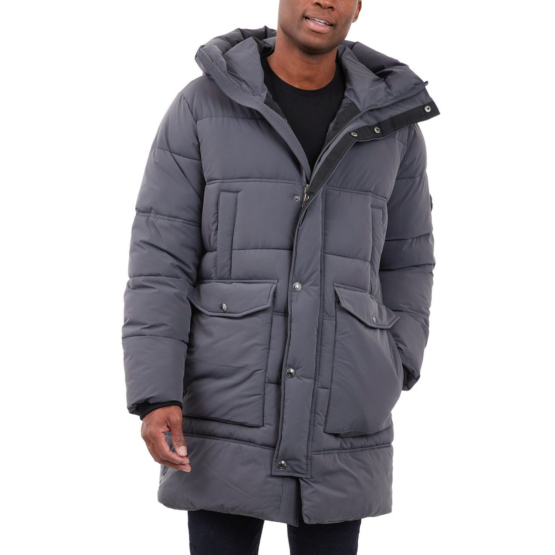 Manteau matelassé 'Heavyweight Hooded Long' pour Hommes