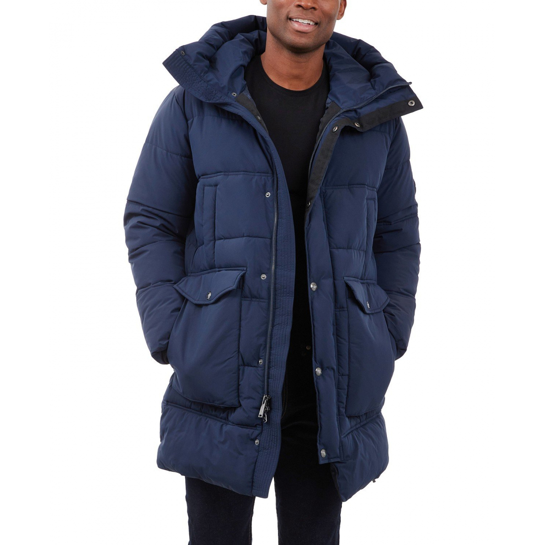 Manteau matelassé 'Heavyweight Hooded Long' pour Hommes